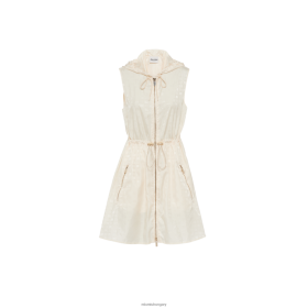 Miu Miu nejlon mini-ruha elefántcsont - Miu Miu Magyarország 826B06357