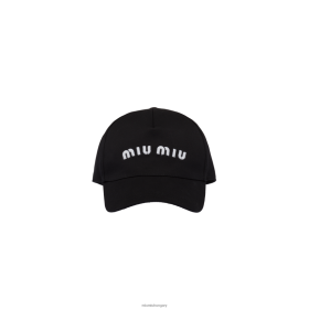 Miu Miu pamut baseball sapka fekete/fehér - Miu Miu Magyarország 826B061203