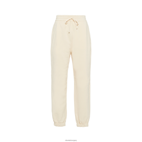 Miu Miu pamut kocogók hímzett logóval elefántcsont - Miu Miu Magyarország 826B06997