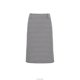 Miu Miu pamutszövetség ellenőrző szoknya fehér/fekete - Miu Miu Magyarország 826B06863