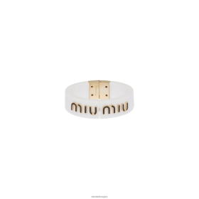 Miu Miu plexi és fém karkötő fehér/fekete - Miu Miu Hungary 826B061361