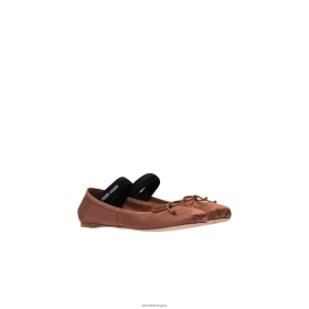 Miu Miu szatén balerinák kakaóbarna - Miu Miu Hungary 826B06278