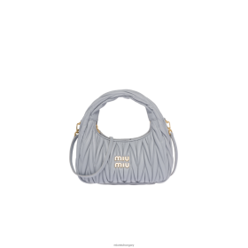 Miu Miu vándoroljon Matelasse Nappa bőr mini hobo táska búzavirág - Miu Miu Hungary 826B066