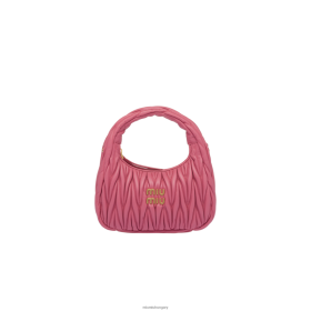 Miu Miu vándoroljon Matelasse Nappa bőr mini hobo táska begonia rózsaszínű - Miu Miu Magyarország 826B061