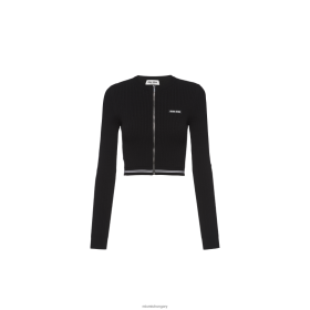 Miu Miu viszkóz pulóver fekete - Miu Miu Hungary 826B06730