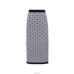 Miu Miu viszkóz szoknya fekete/fehér - Miu Miu Hungary 826B06742